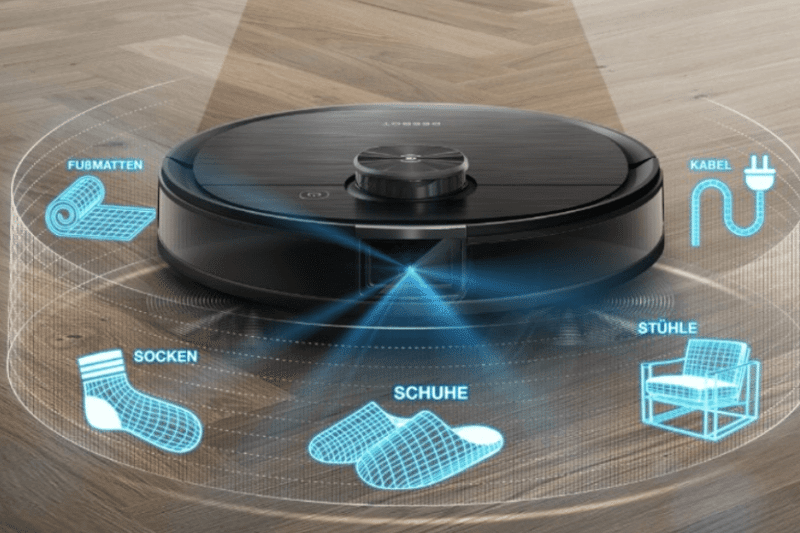 AI Technologie bei Saugrobotern zur Hinderniserkennung.